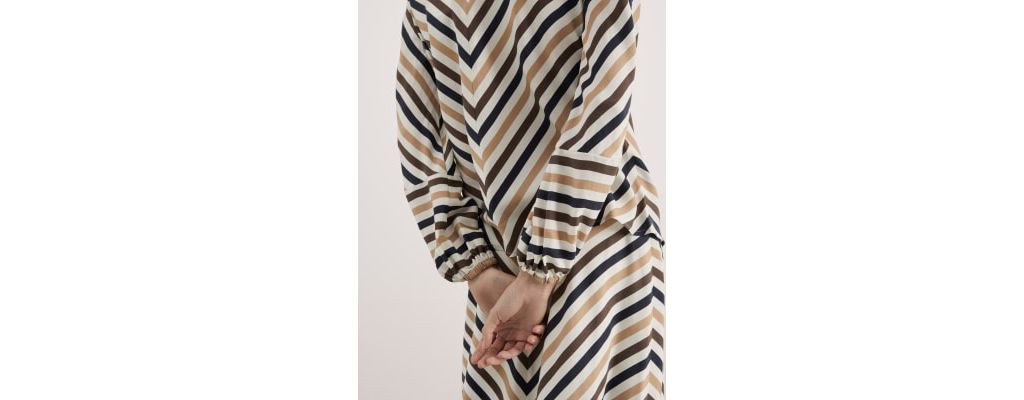 Pure Lyocell Striped Crew Neck Top 8 of 8