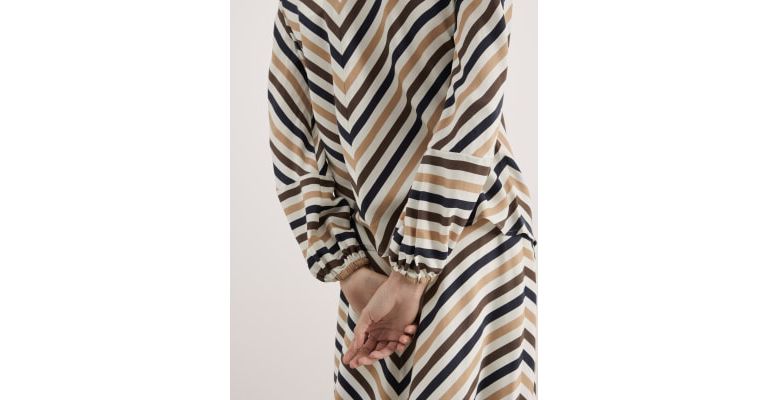 Pure Lyocell Striped Crew Neck Top 5 of 8