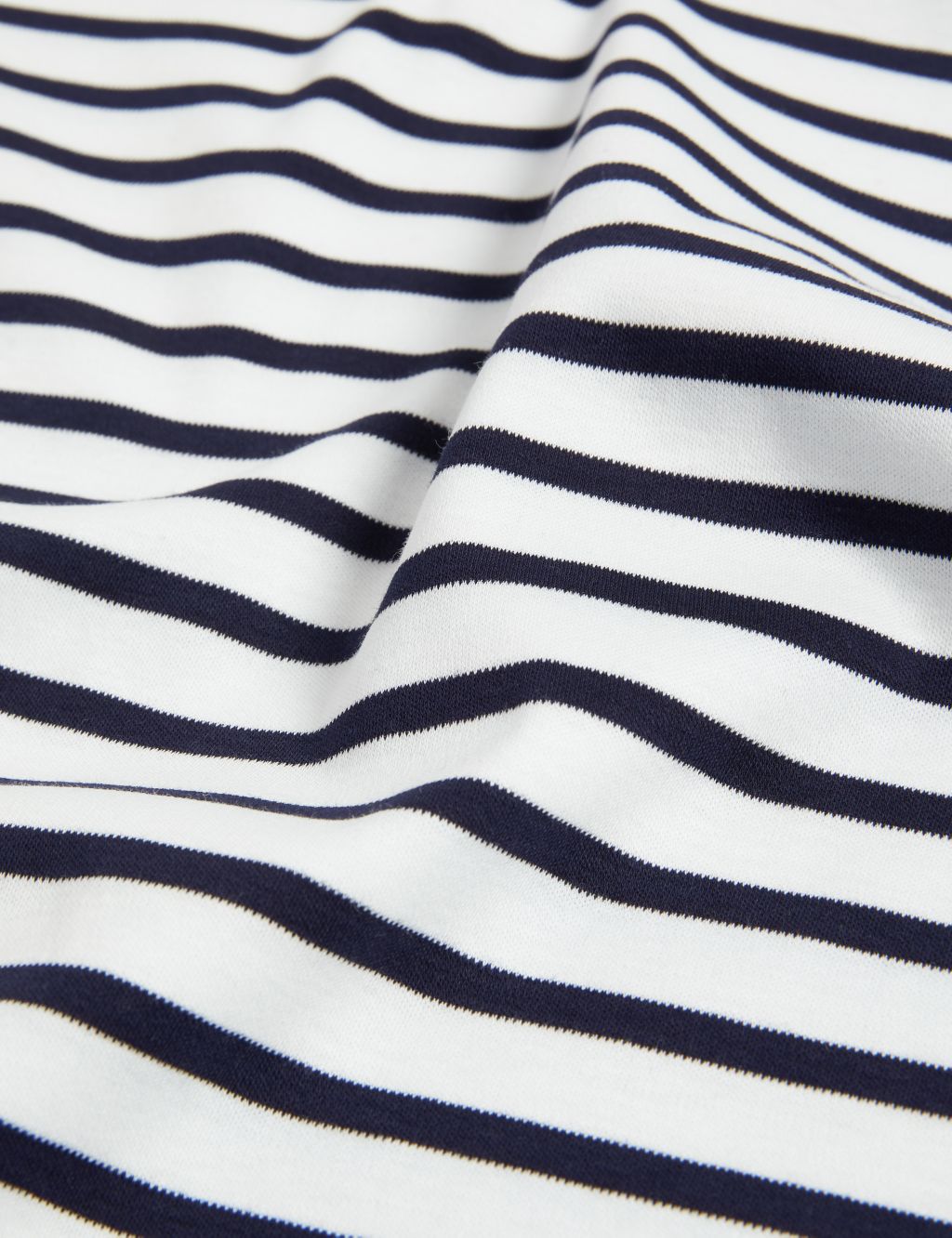 Pure Mercerised Cotton Striped Boat Neck Top 6 of 8
