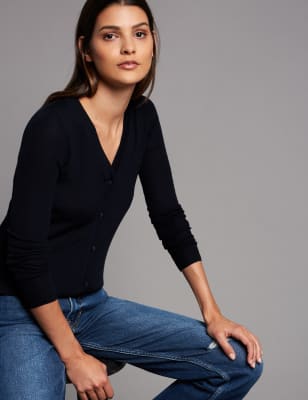 m&s merino wool cardigan