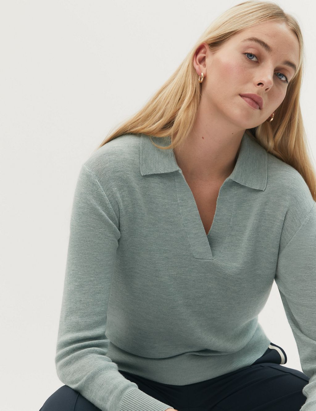 Pure Merino Wool Collared Jumper | M&S Collection | M&S