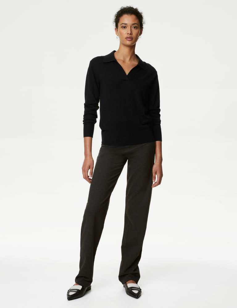 Merino wool sales collared sweater