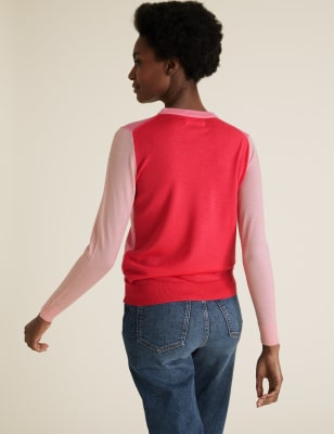 Marks and spencer 2024 colour block jumper