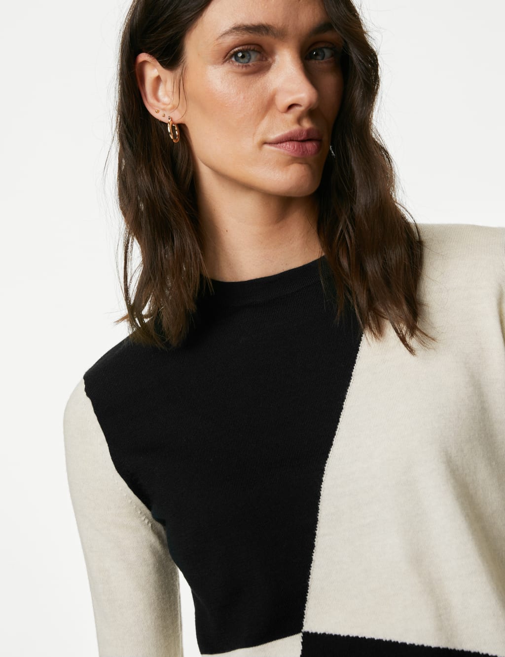 Marks and spencer colour block jumper online