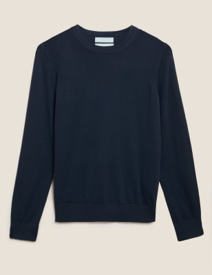 Pure Merino Wool Crew Neck Jumper, M&S Collection