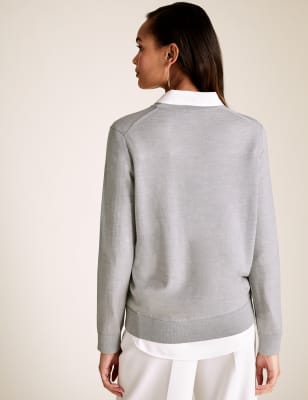 marks and spencer merino wool base layer