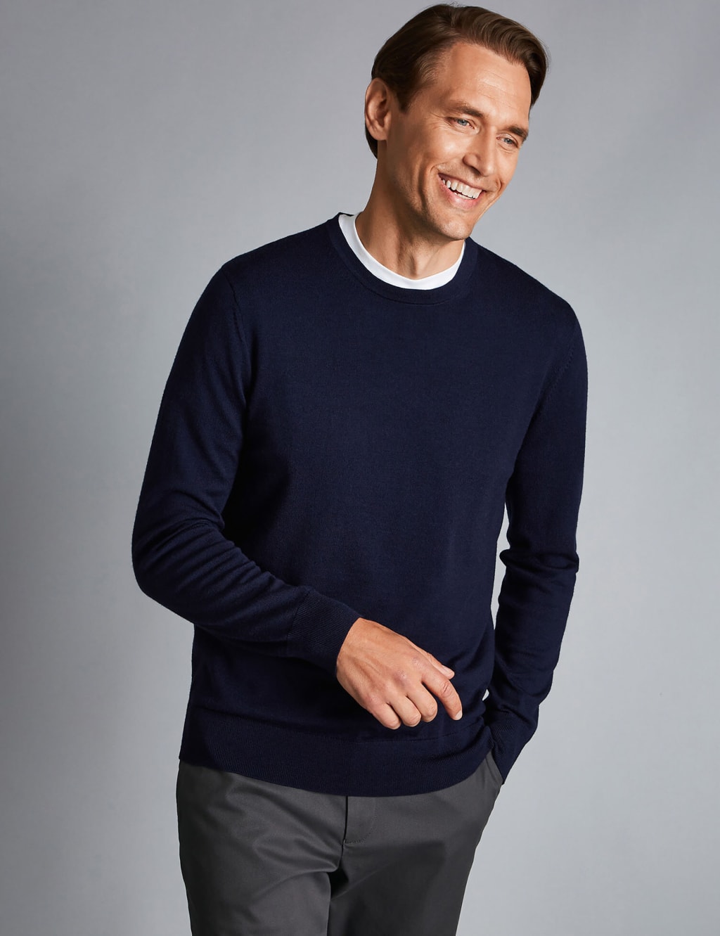 Pure Merino Wool Crew Neck Jumper 1 of 1