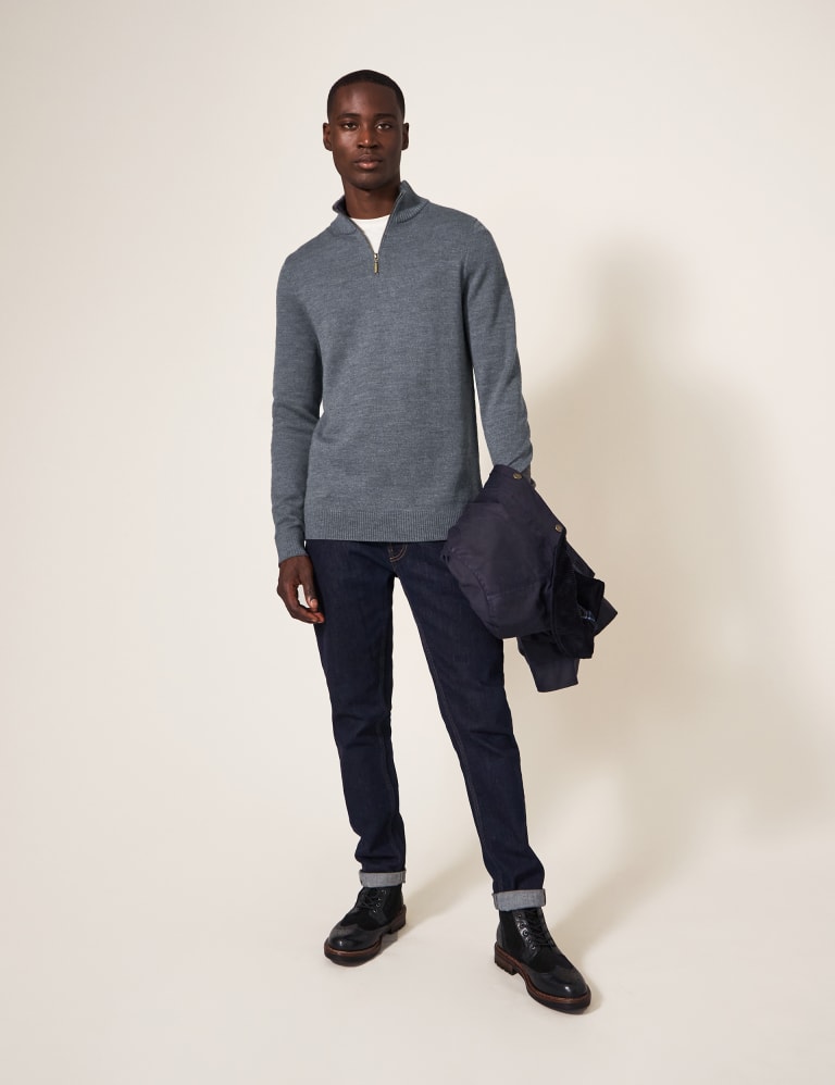 Black jumper 2025 white shirt