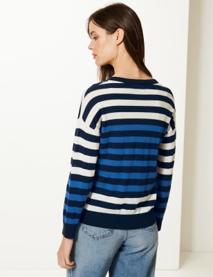 Marks and spencer outlet striped jumper