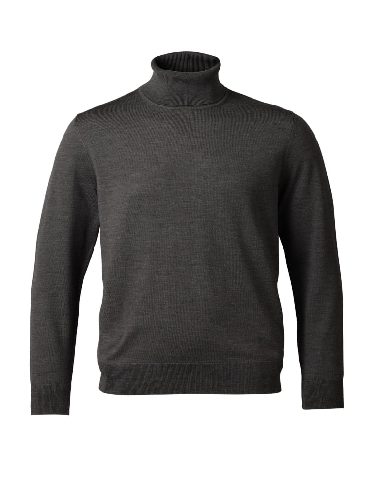 Pure Merino Wool Roll Neck Jumper 2 of 4