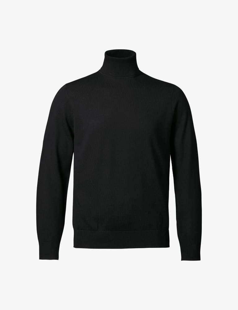 Pure Merino Wool Roll Neck Jumper 2 of 5