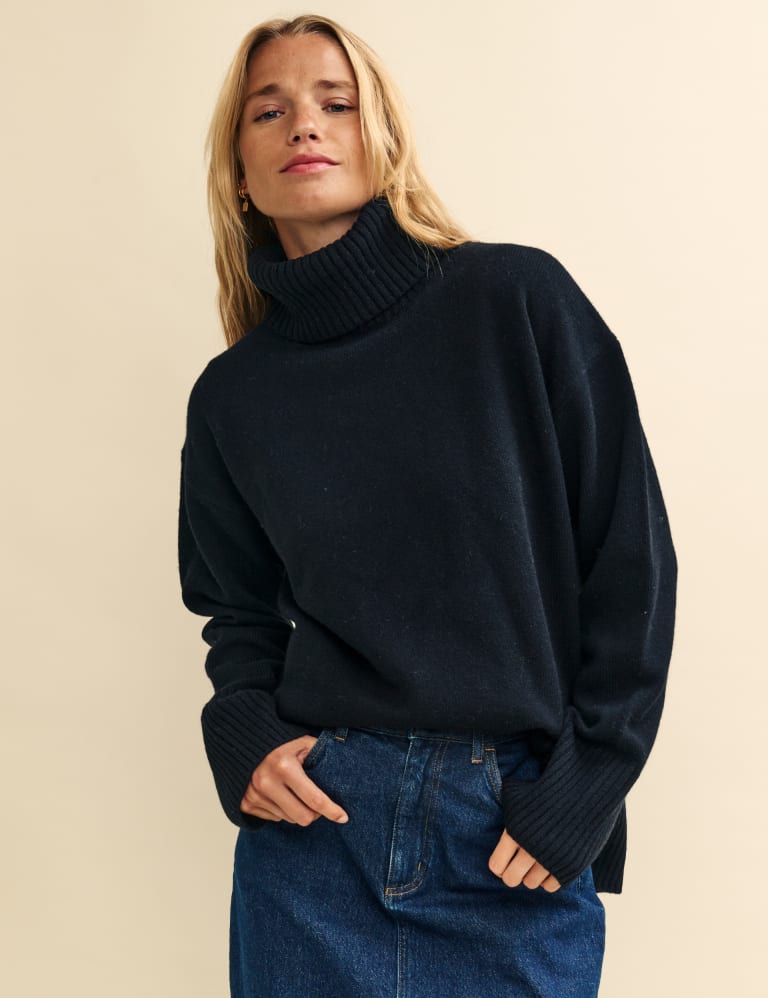 Pure Merino Wool Roll Neck Jumper | Nobody's Child | M&S