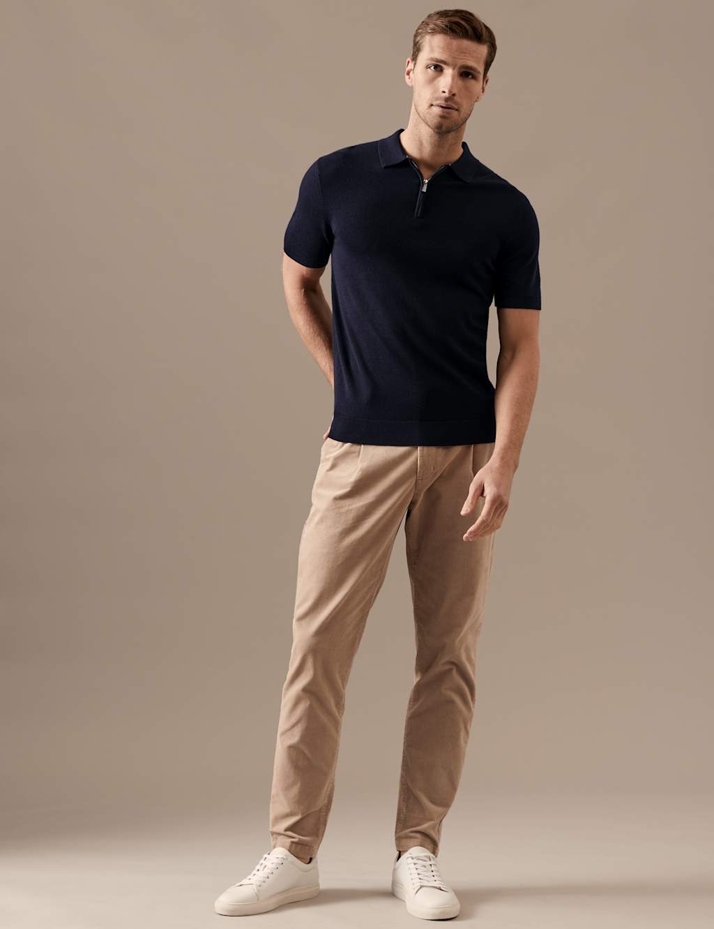 Pure Merino Wool Short Sleeve Polo Shirt 3 of 5