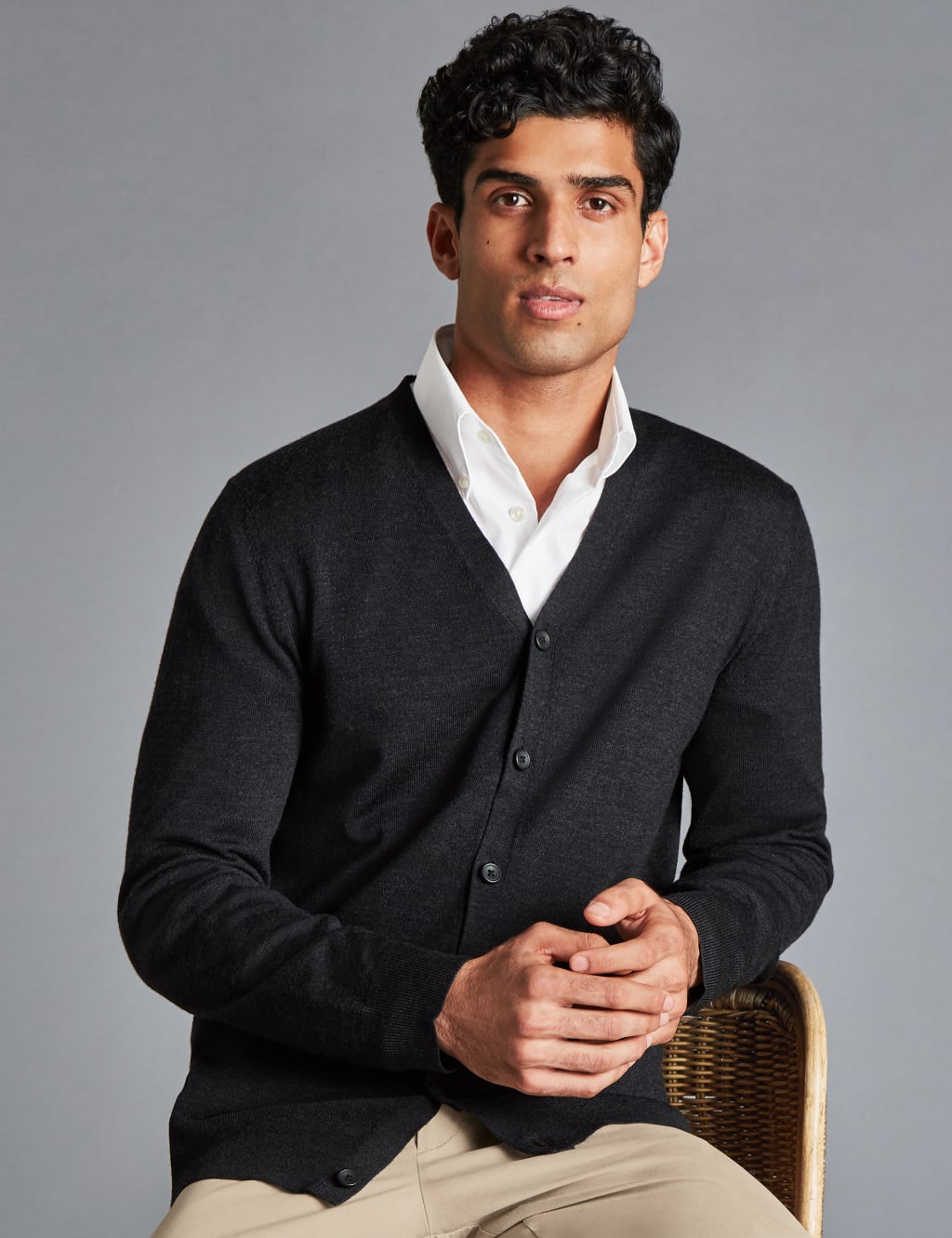 Merino v neck cardigan discount
