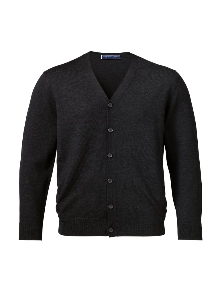 Pure Merino Wool V Neck Cardigan Charles Tyrwhitt M S