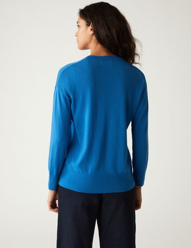 Pure Merino Wool V-Neck Relaxed Jumper | M&S Collection | M&S