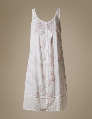 Pure Modal Floral Print Short Nightdress Image 2 of 3