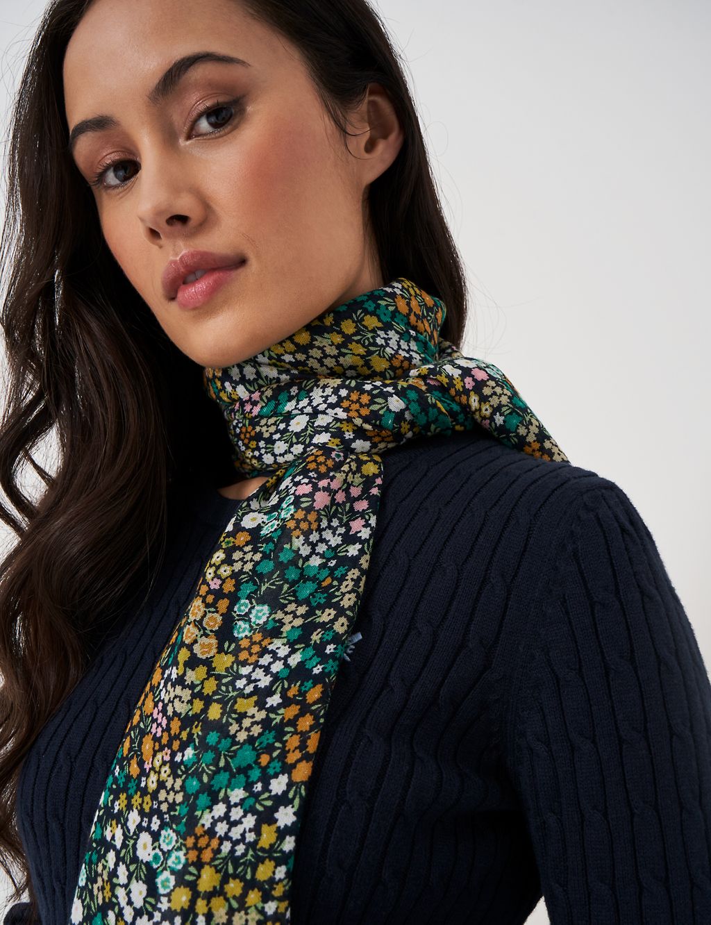 Pure Modal Floral Scarf 2 of 3