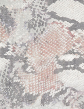 Pure Modal Lightweight Faux Snakeskin Scarf Image 2 of 3