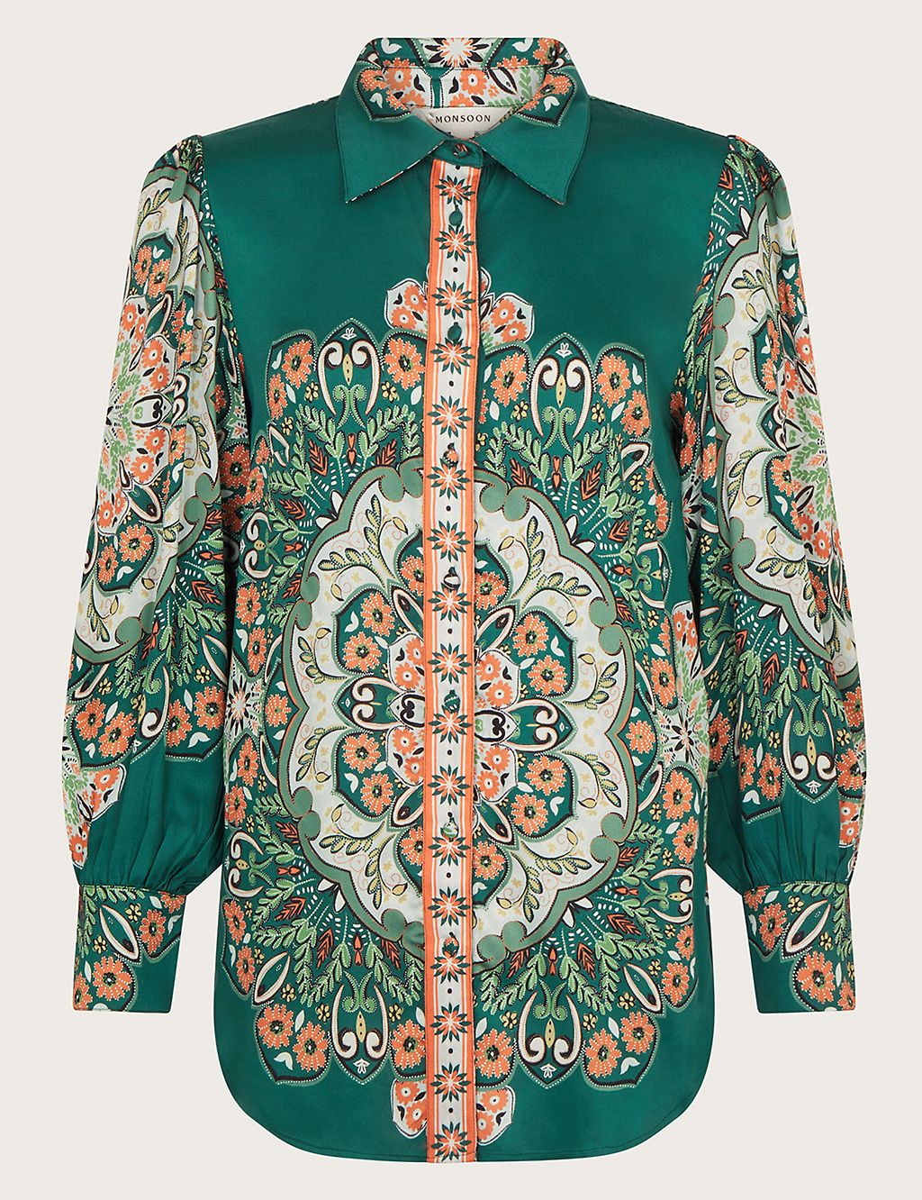 Pure Modal Printed Long Sleeve Blouse 1 of 4