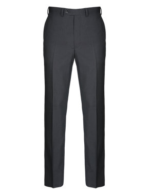 Pure New Wool Flat Front Trousers Image 2 of 4