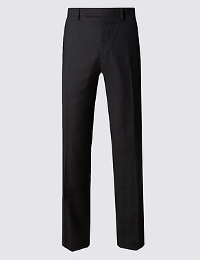 Pure New Wool Slim Fit Supercrease™ Flat Front Trousers Image 2 of 4