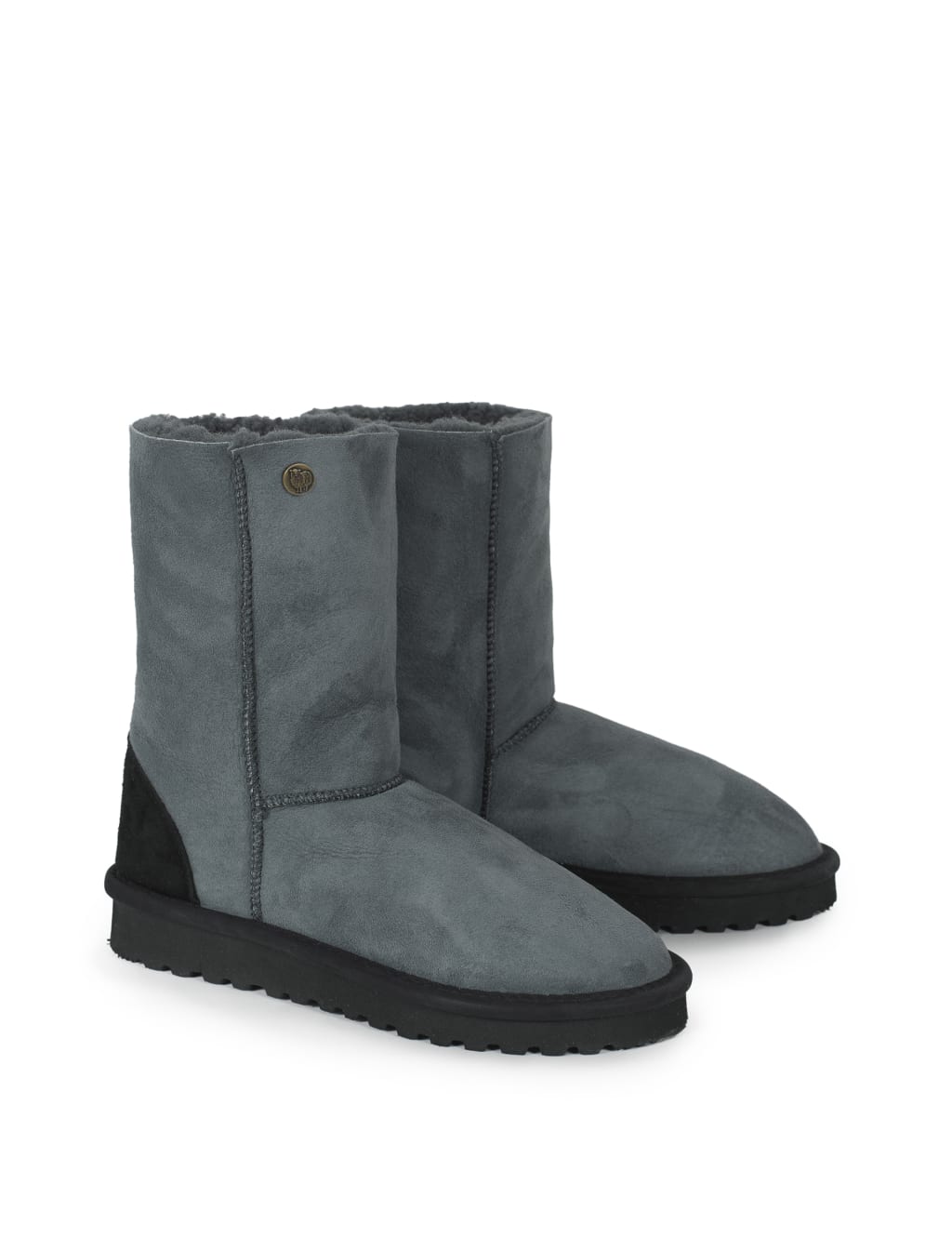 Pure Sheepskin Flat Mid-Calf Boots 1 of 4