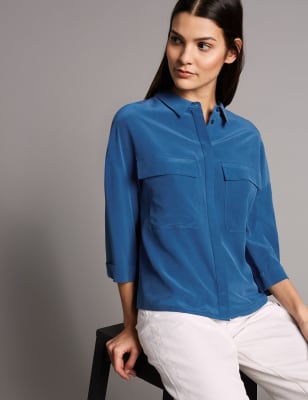 m&s three quarter sleeve tops