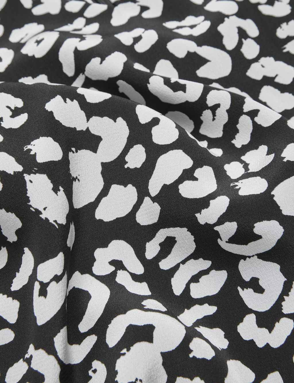 Pure Silk Animal Print V-Neck Shift Dress 6 of 6