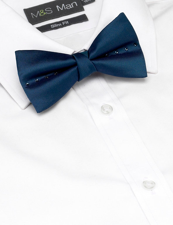 Pure Silk Bow Tie MADE WITH SWAROVSKI® ELEMENTS Image 1 of 1