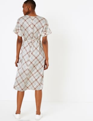 marks and spencer silk dress