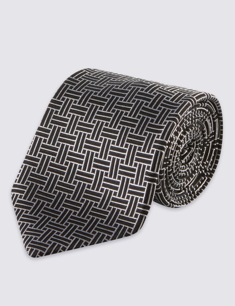Pure Silk Contemporary Textured Tie 2 of 3