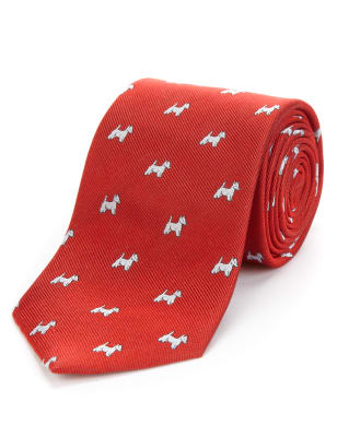 Dog print shop tie