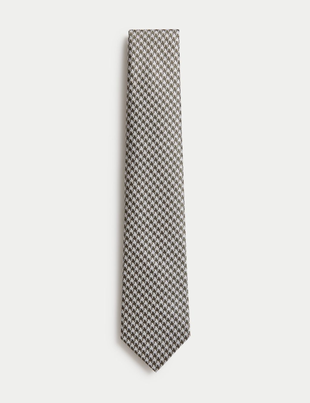 Pure Silk Dogstooth Tie | M&S SARTORIAL | M&S