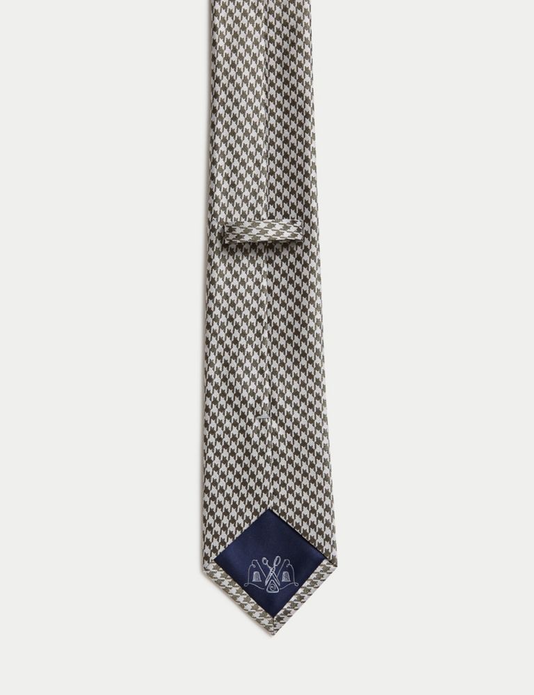 Pure Silk Dogstooth Tie 2 of 2