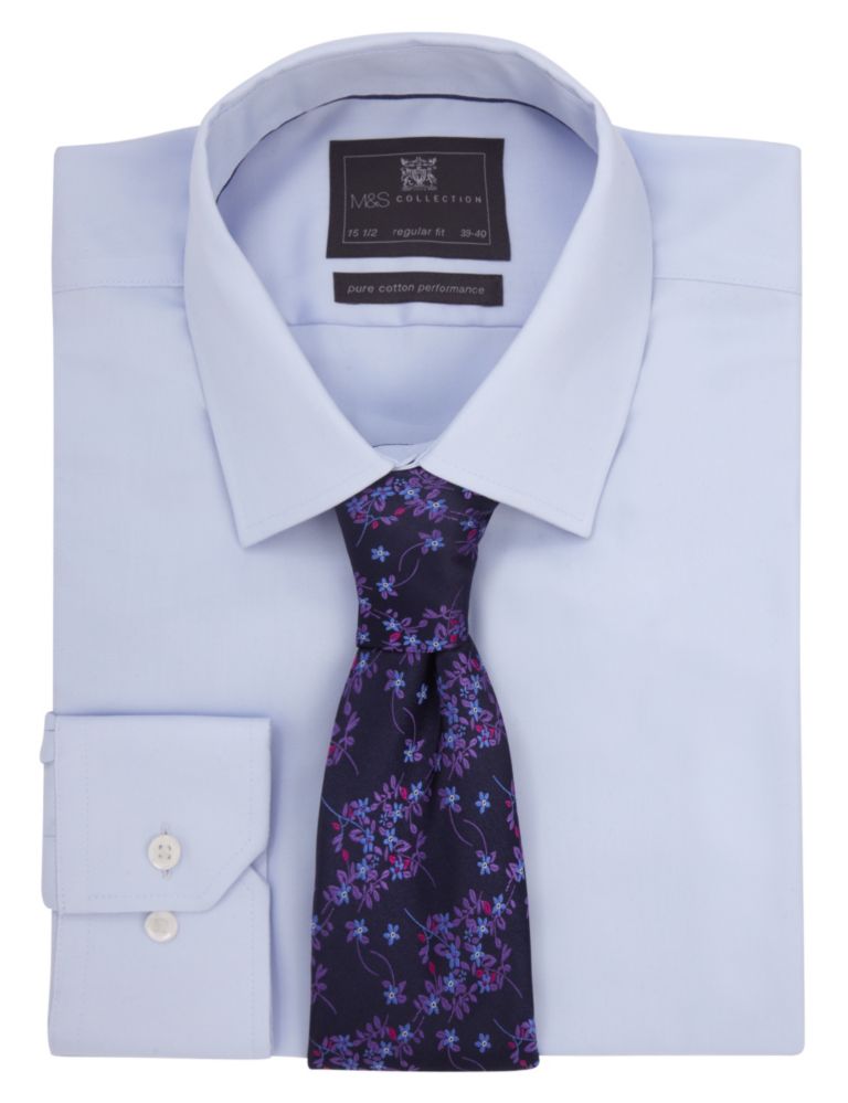 Pure Silk Floral Embroidered Tie 1 of 2