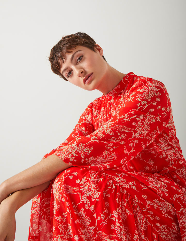 Pure silk maxi dress sale