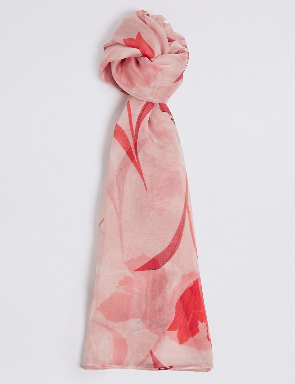 Pure Silk Floral Print Scarf 1 of 3