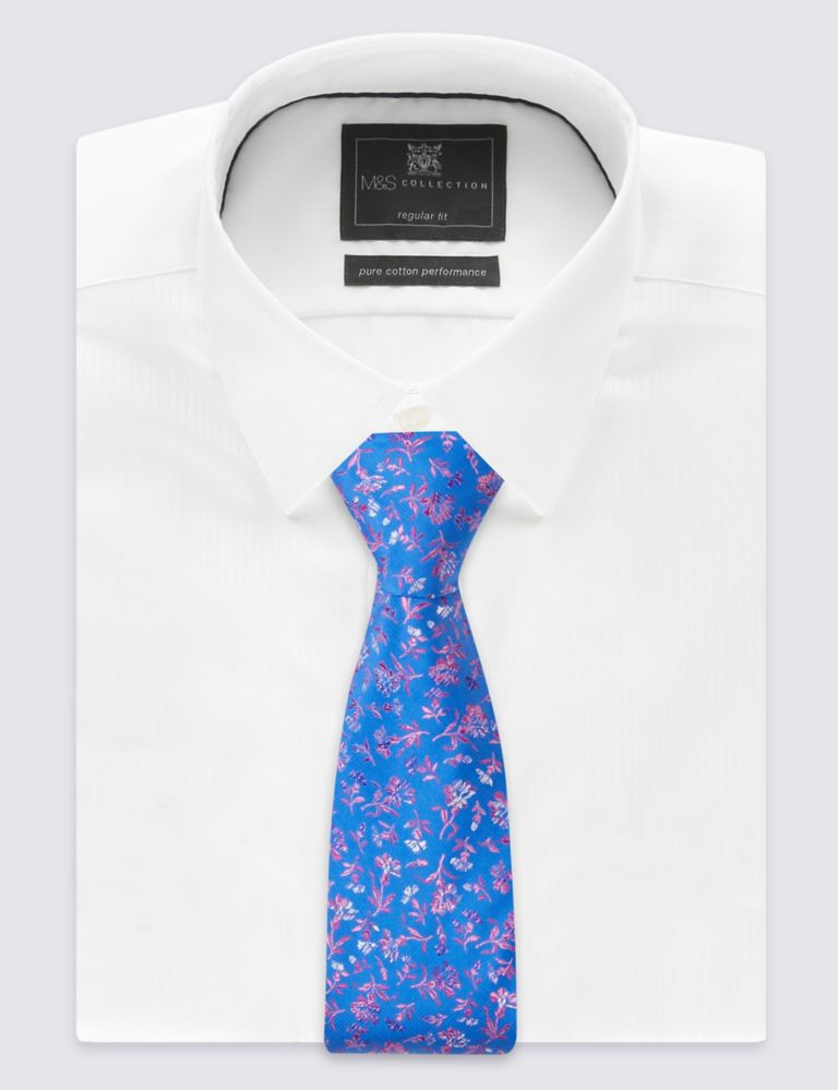 Pure Silk Floral Print Tie 1 of 3