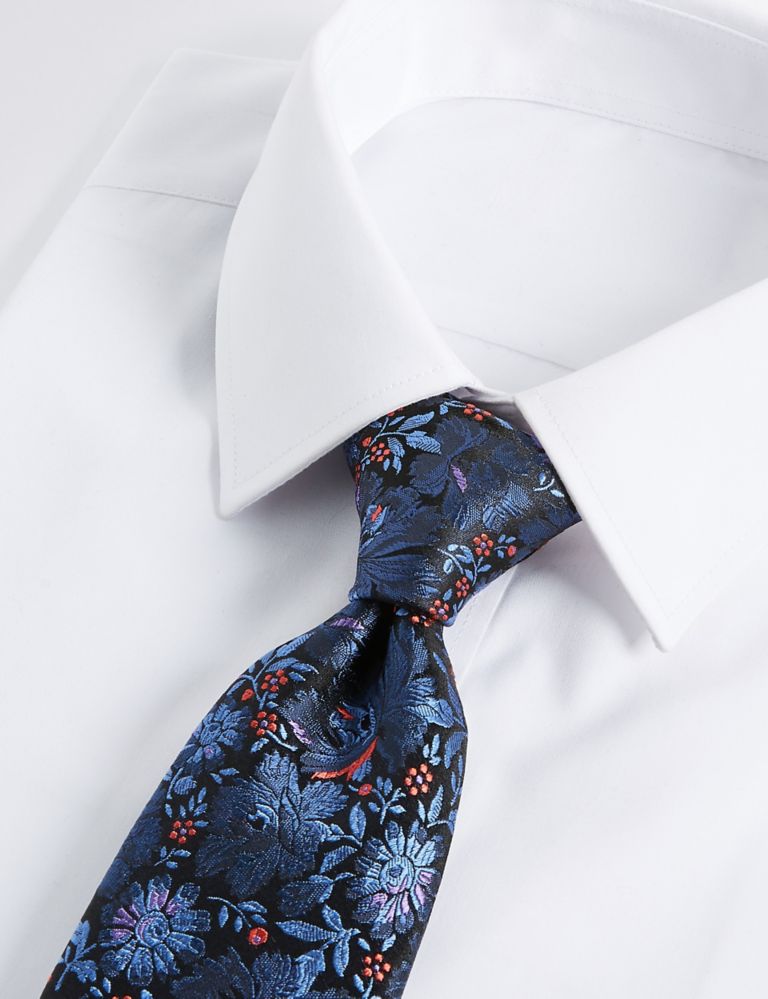 Pure Silk Floral Tie 2 of 3