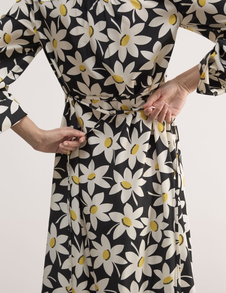 Silk flower dress deals