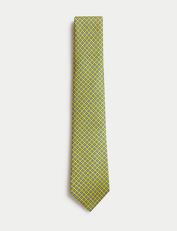 Pure Silk Foulard Tie Image 1 of 2