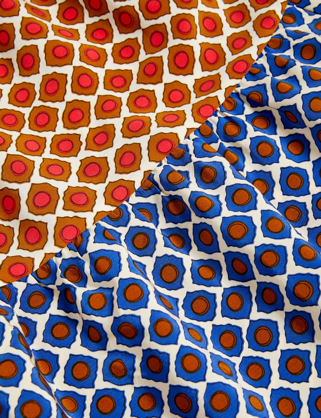 Pure Silk Geometric Maxi Tiered Dress 6 of 6