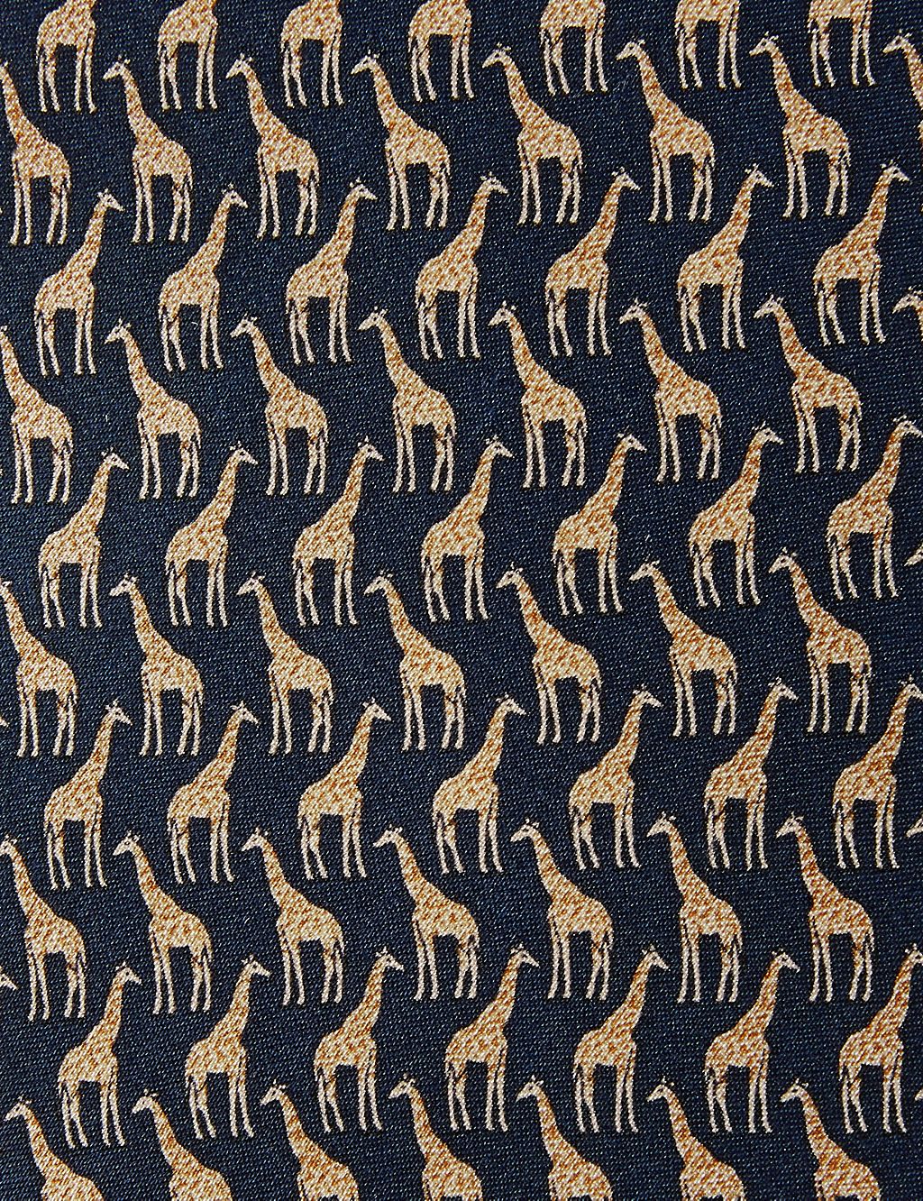 Pure Silk Giraffe Print Tie 2 of 3