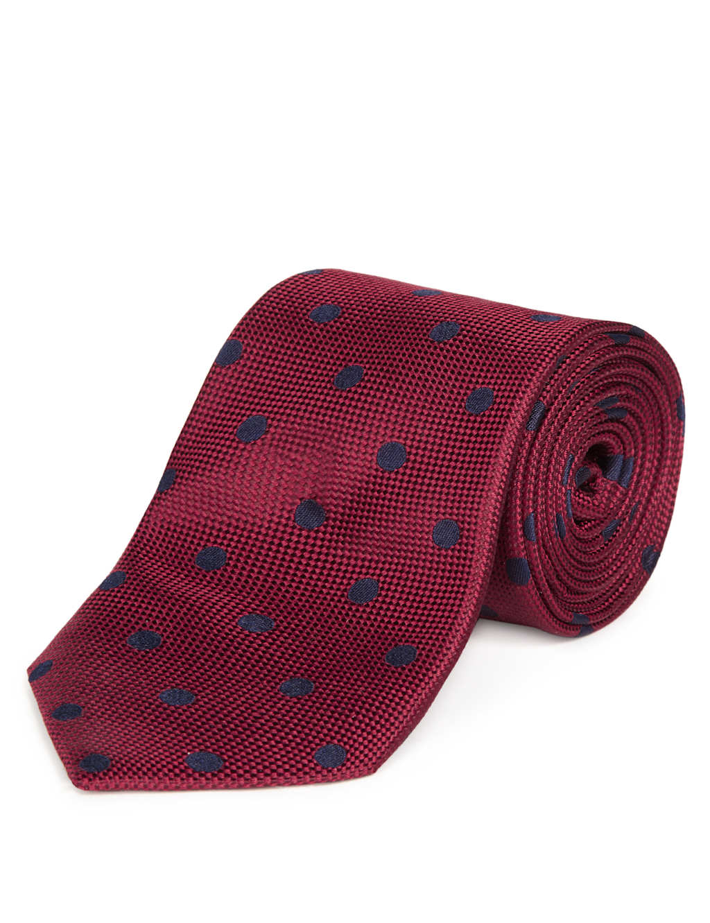 Pure Silk Large Spotted Tie | M&S Collection | M&S