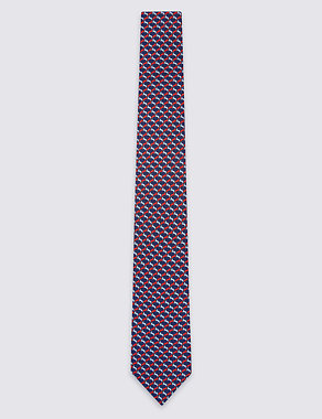 Pure Silk Leaping Bunny Tie Image 2 of 3