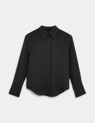 Pure Silk Long Sleeve Shirt Image 1 of 1