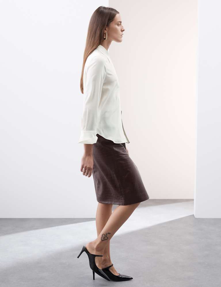 Pure Silk Long Sleeve Shirt 6 of 7