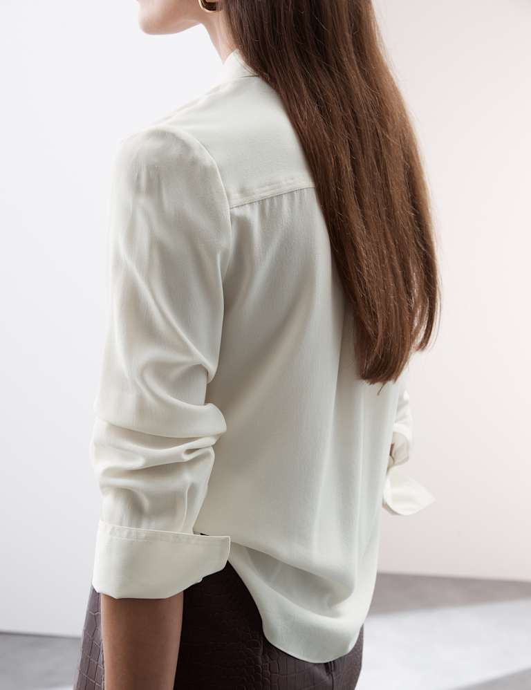 Pure Silk Long Sleeve Shirt 7 of 7