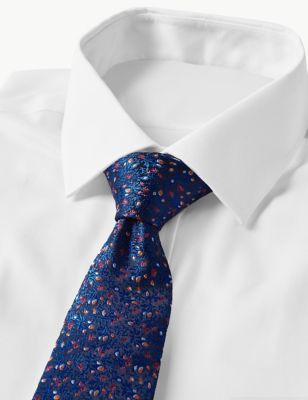 Pure Silk Made in Italy Floral Tie Image 2 of 3